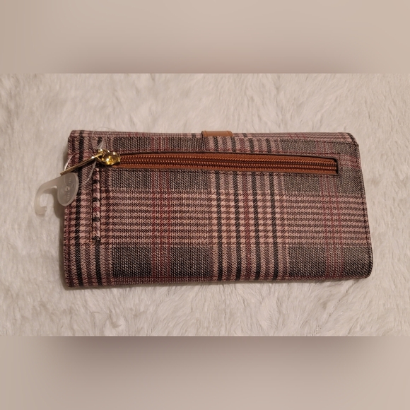 Piper Filemaster Wallet Clutch with RFID Protection, Plaid - Picture 2 of 4